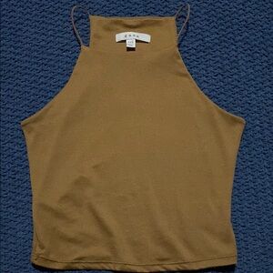 Women's Brown Halter Top